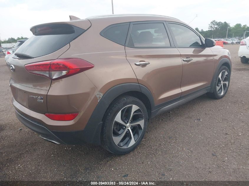 2016 Hyundai Tucson Limited VIN: KM8J3CA20GU061005 Lot: 39493383