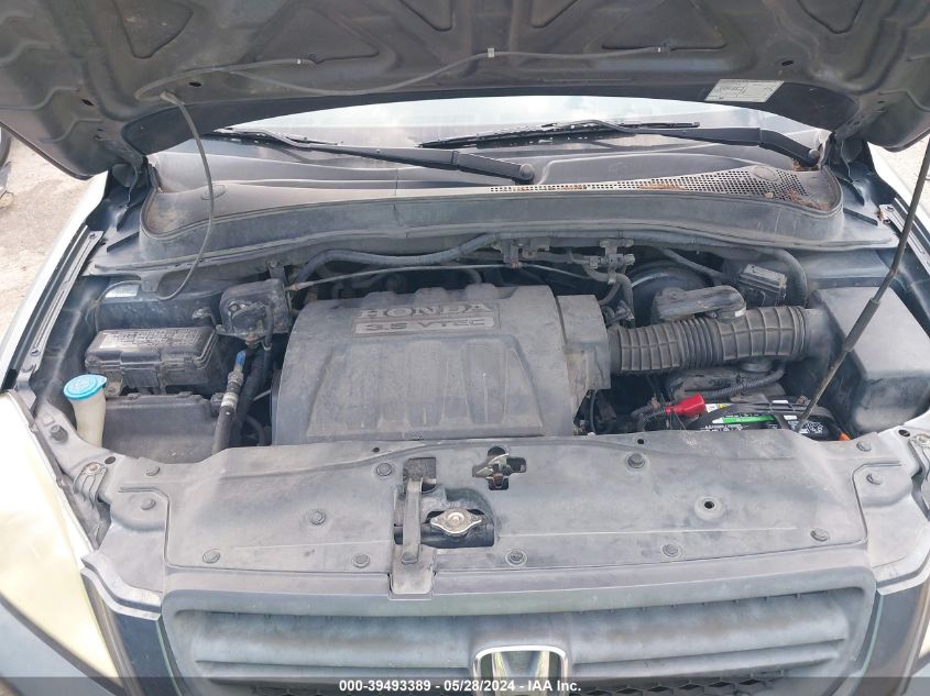 2005 Honda Pilot Exl VIN: 5FNYF18675B000943 Lot: 39493389