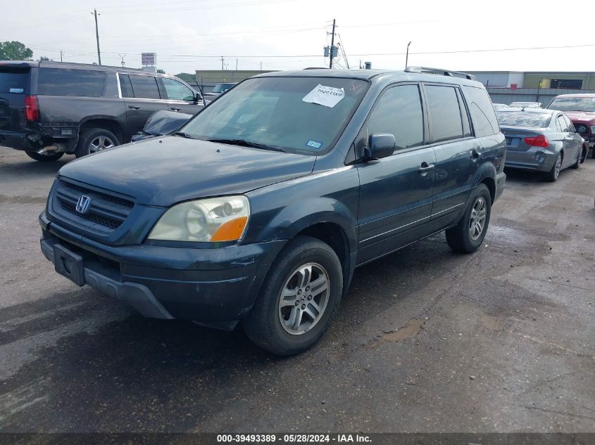 2005 Honda Pilot Exl VIN: 5FNYF18675B000943 Lot: 39493389