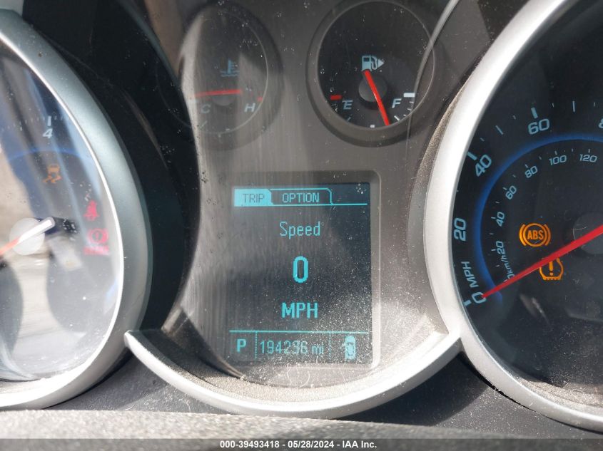 2013 Chevrolet Cruze Lt VIN: 1G1PK5SB8D7275075 Lot: 39493418