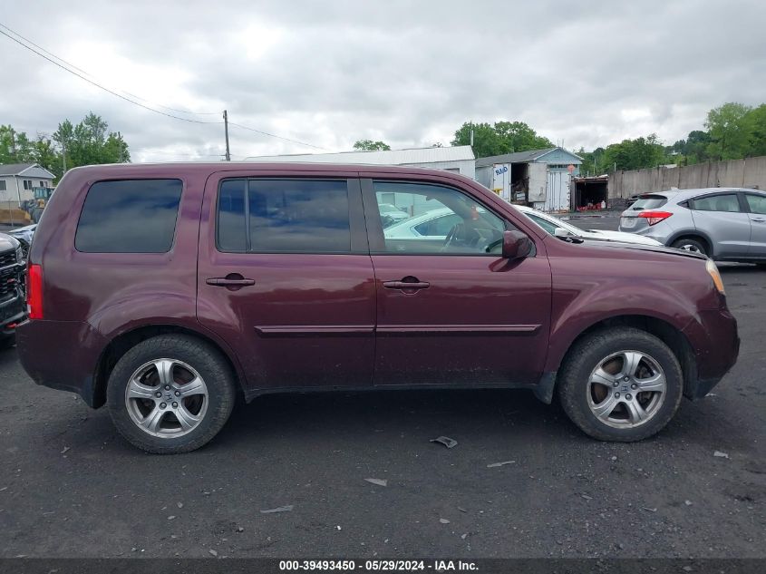 2012 Honda Pilot Ex-L VIN: 5FNYF4H52CB016103 Lot: 39493450