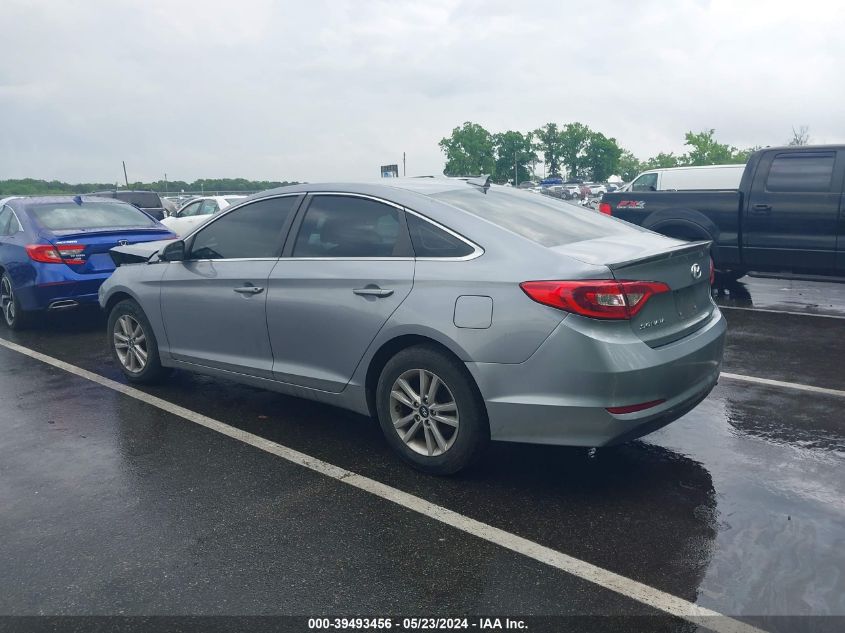 2016 Hyundai Sonata Se VIN: 5NPE24AF1GH350597 Lot: 39493456