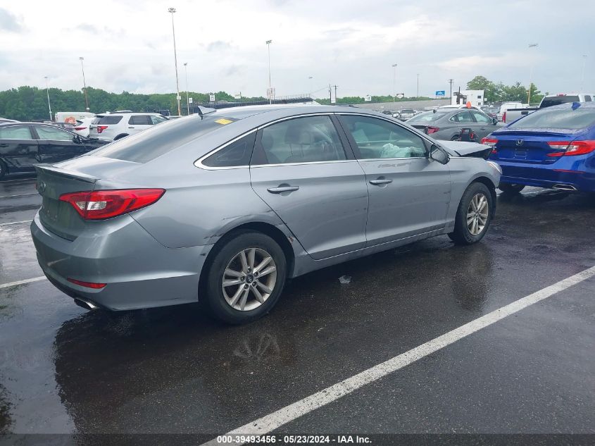 2016 Hyundai Sonata Se VIN: 5NPE24AF1GH350597 Lot: 39493456