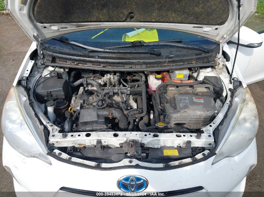 2012 Toyota Prius C Four VIN: JTDKDTB33C1000398 Lot: 39493472