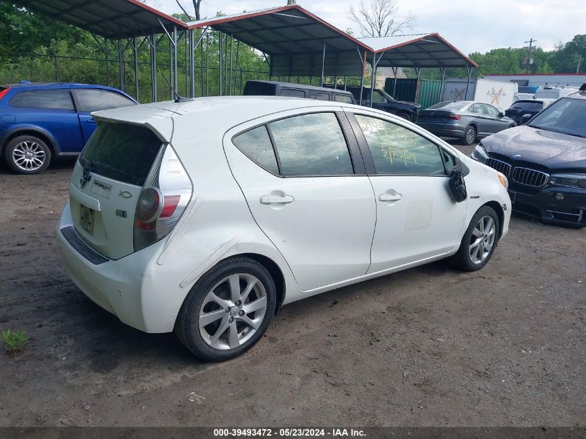 2012 Toyota Prius C Four VIN: JTDKDTB33C1000398 Lot: 39493472