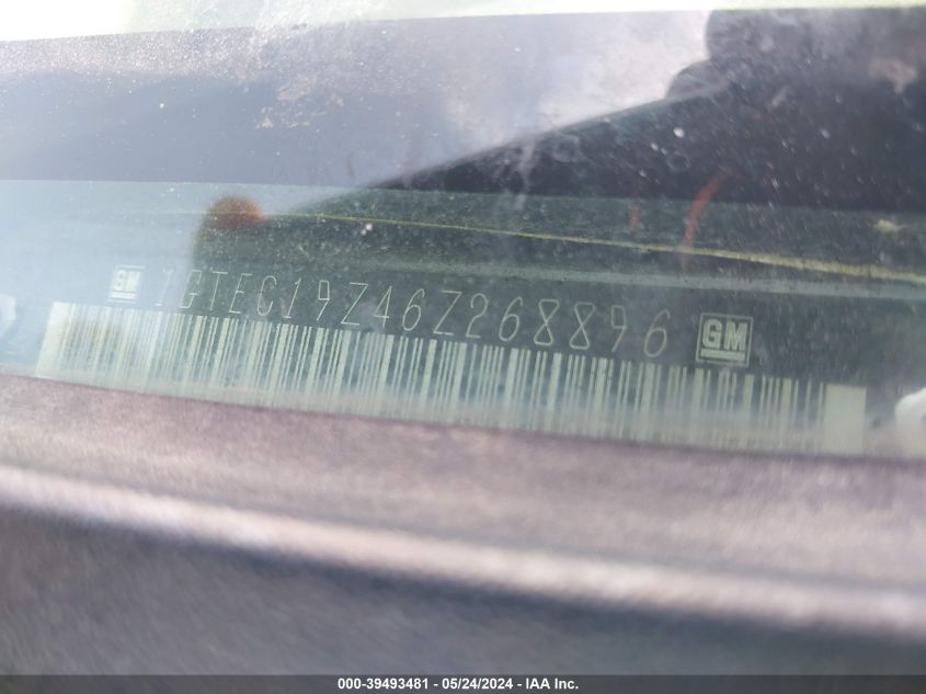 2006 GMC Sierra 1500 Sle1 VIN: 1GTEC19Z46Z268896 Lot: 39493481