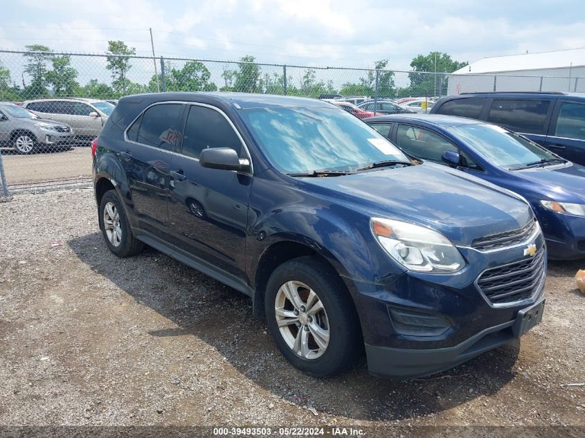 2016 Chevrolet Equinox Ls VIN: 2GNALBEK4G1143198 Lot: 39493503