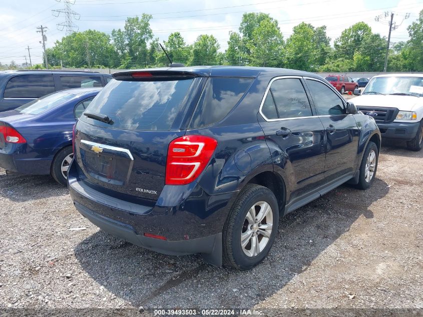 2016 Chevrolet Equinox Ls VIN: 2GNALBEK4G1143198 Lot: 39493503