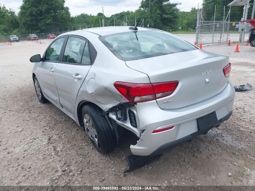 2023 Kia Rio Lx VIN: 3KPA24AD4PE619676 Lot: 39493593