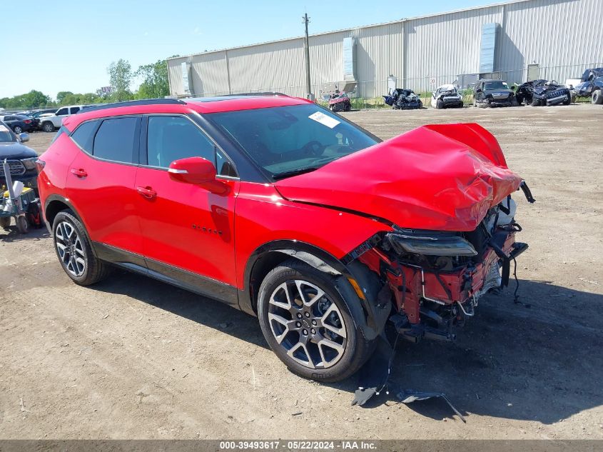 2023 Chevrolet Blazer Awd Rs VIN: 3GNKBKRS3PS187697 Lot: 39493617