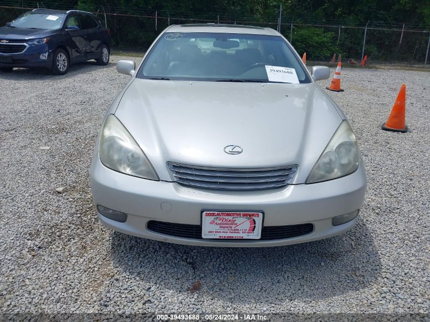 2004 Lexus Es 330 VIN: JTHBA30G945032585 Lot: 39493688