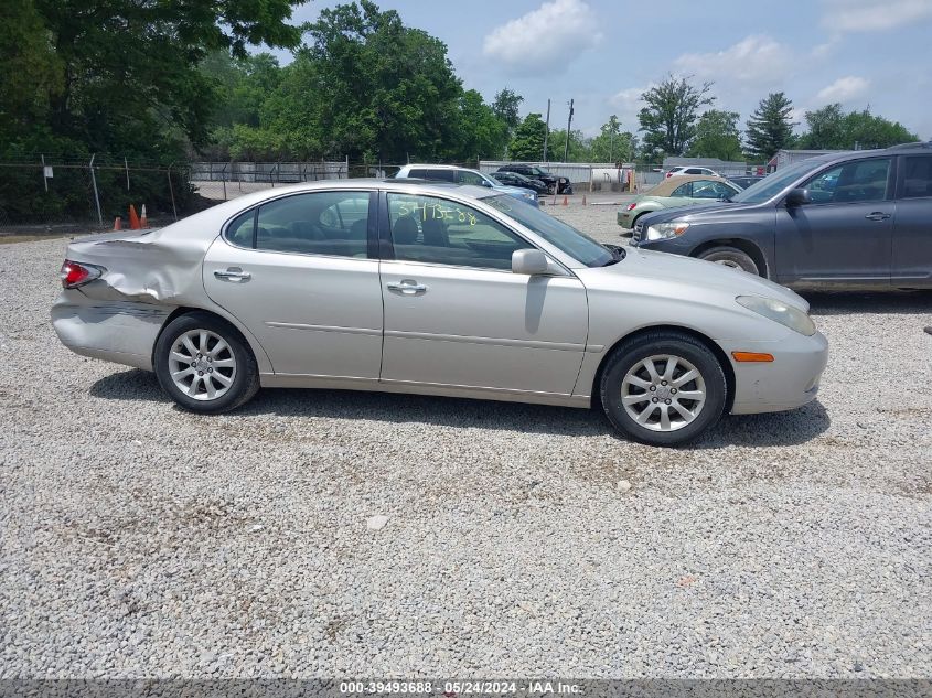 2004 Lexus Es 330 VIN: JTHBA30G945032585 Lot: 39493688