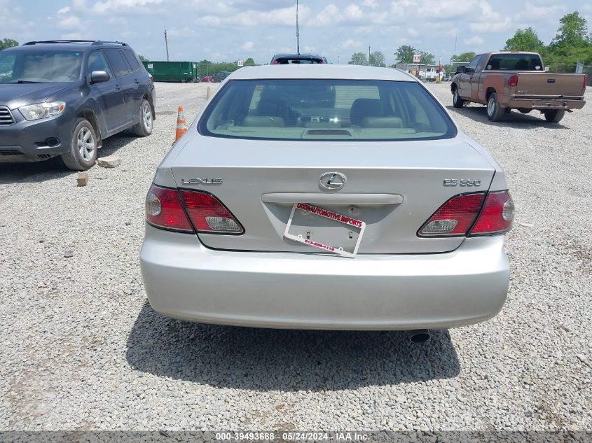 2004 Lexus Es 330 VIN: JTHBA30G945032585 Lot: 39493688