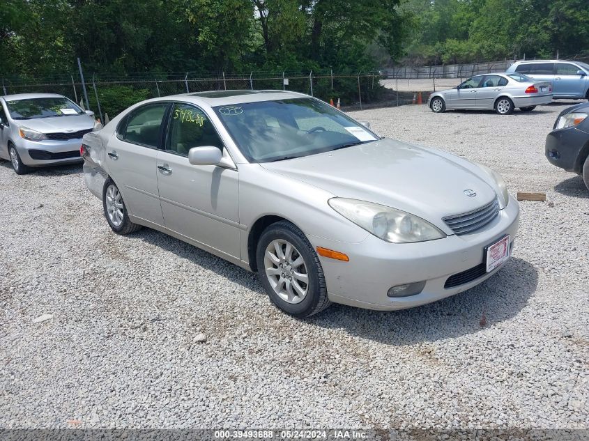 2004 Lexus Es 330 VIN: JTHBA30G945032585 Lot: 39493688