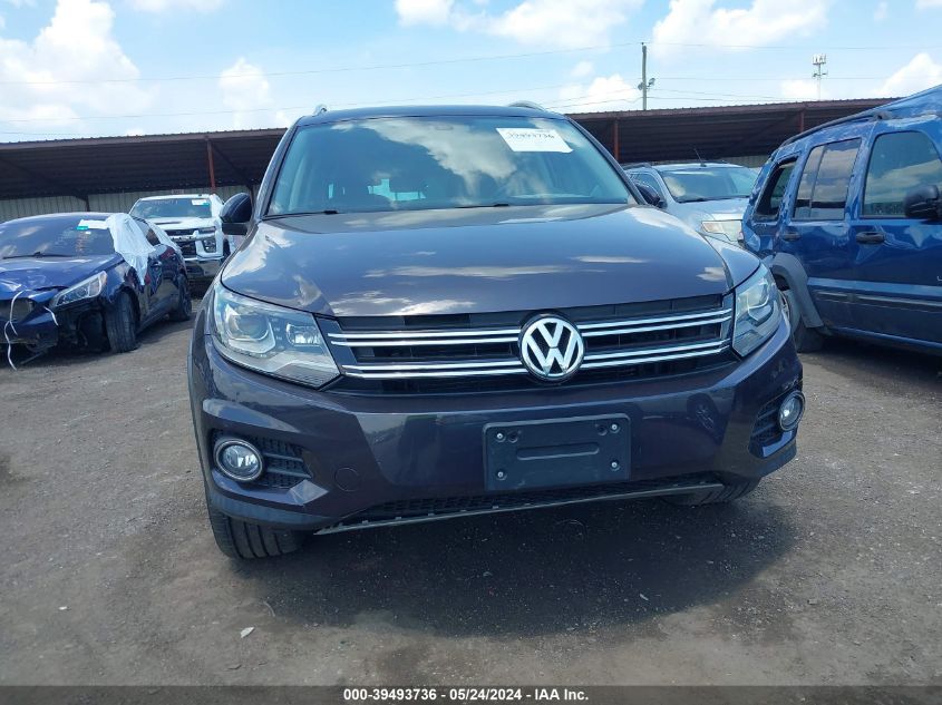 2016 Volkswagen Tiguan Sel VIN: WVGBV7AX4GW535317 Lot: 39493736