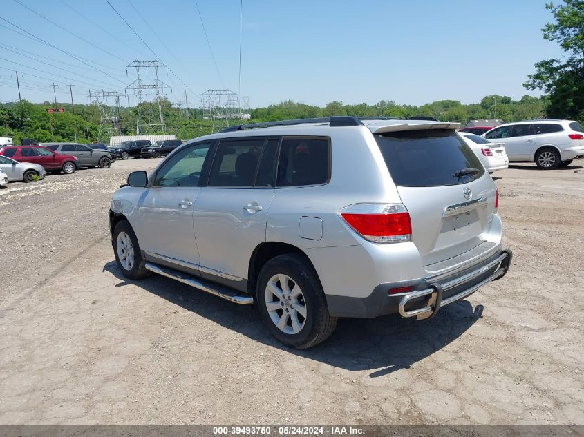 2012 Toyota Highlander Base V6 VIN: 5TDBK3EH6CS132555 Lot: 39493750