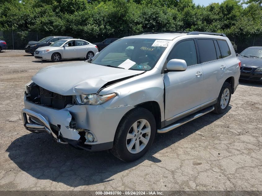 2012 Toyota Highlander Base V6 VIN: 5TDBK3EH6CS132555 Lot: 39493750