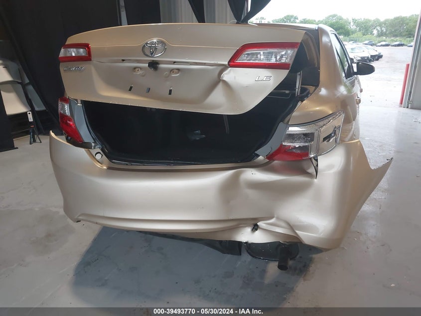2012 Toyota Camry Le VIN: 4T1BF1FK1CU046130 Lot: 39493770