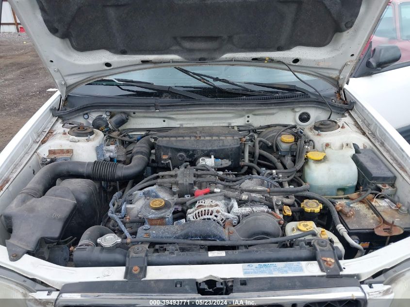 2002 Subaru Forester L VIN: JF1SF63562H752782 Lot: 39493771