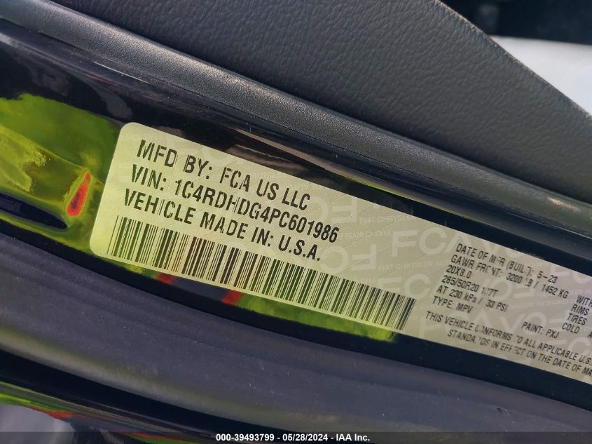 2023 DODGE DURANGO GT PLUS RWD - 1C4RDHDG4PC601986