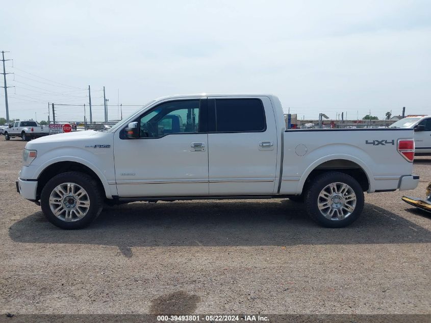 2013 Ford F-150 Platinum VIN: 1FTFW1ETXDFA52885 Lot: 39493801