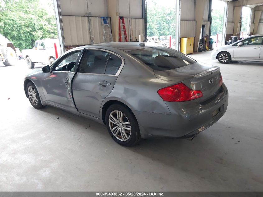 2011 Infiniti G37X VIN: JN1CV6AR6BM411237 Lot: 39493862