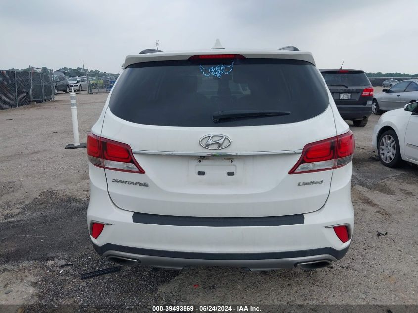 2017 Hyundai Santa Fe Limited VIN: KM8SN4HF0HU246329 Lot: 39493869