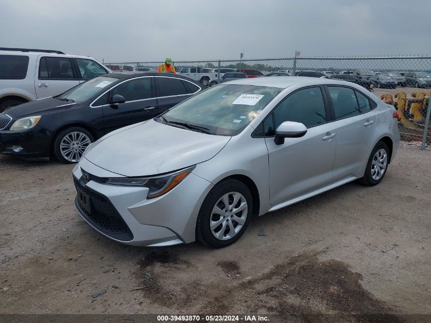 2021 Toyota Corolla Le VIN: 5YFEPMAE2MP256915 Lot: 39493870