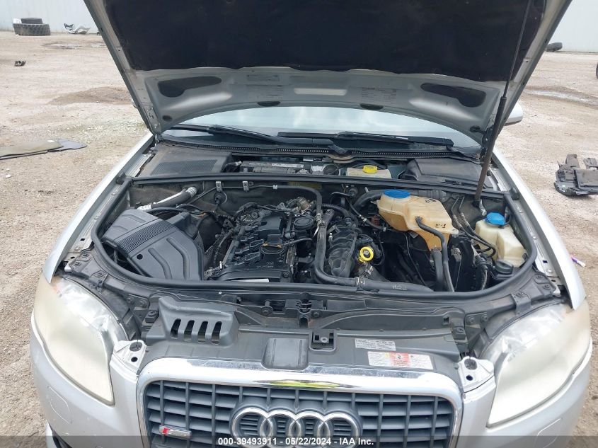 2007 Audi A4 2.0T VIN: WAUAF78E57A255790 Lot: 39493911