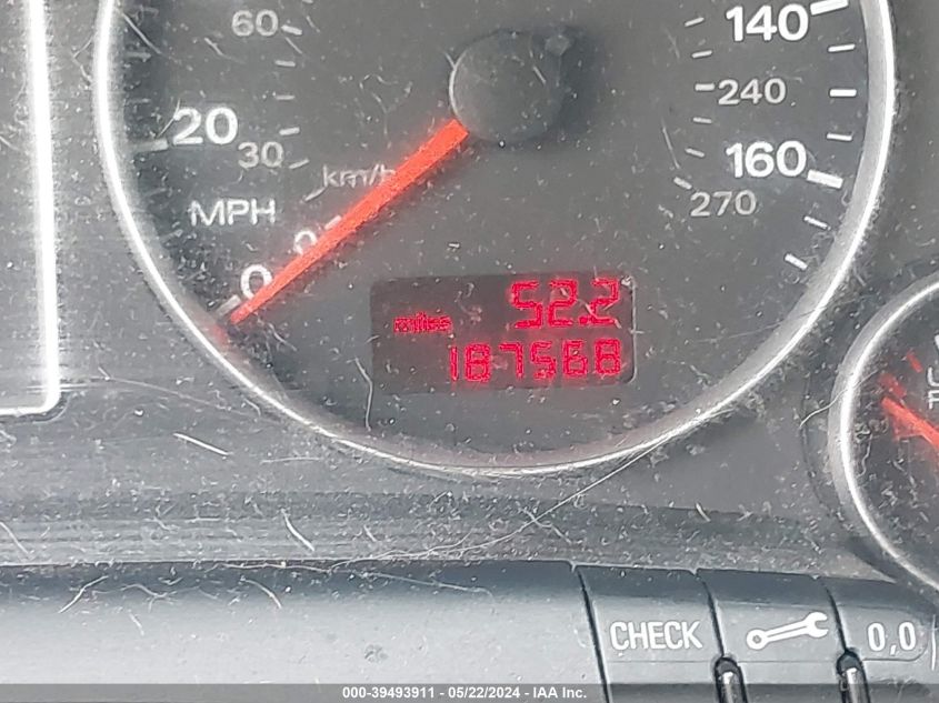 2007 Audi A4 2.0T VIN: WAUAF78E57A255790 Lot: 39493911