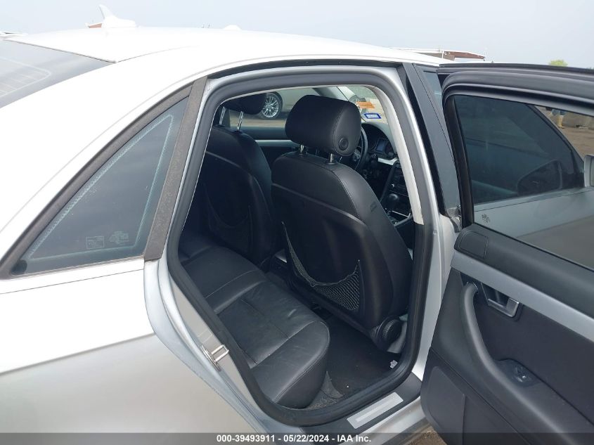 2007 Audi A4 2.0T VIN: WAUAF78E57A255790 Lot: 39493911