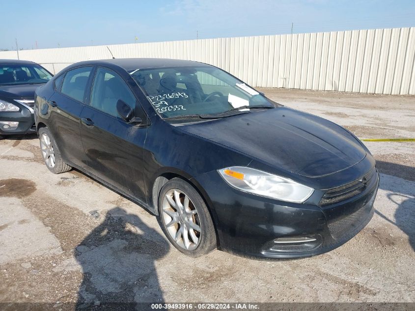 2013 Dodge Dart Sxt VIN: 1C3CDFBH0DD202332 Lot: 39493916