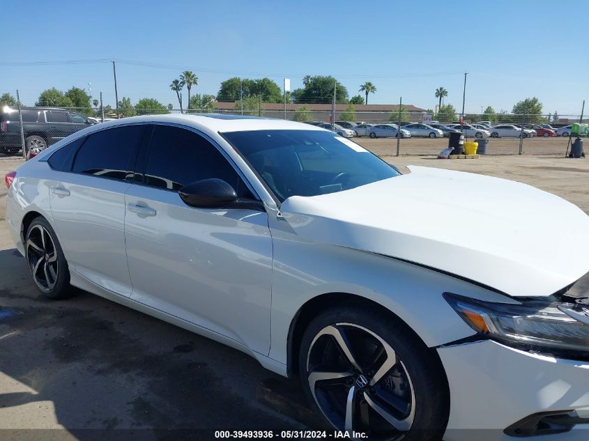 2021 Honda Accord Sport 2.0T VIN: 1HGCV2F39MA010023 Lot: 39493936