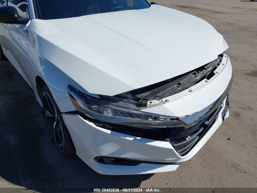2021 Honda Accord Sport 2.0T VIN: 1HGCV2F39MA010023 Lot: 39493936
