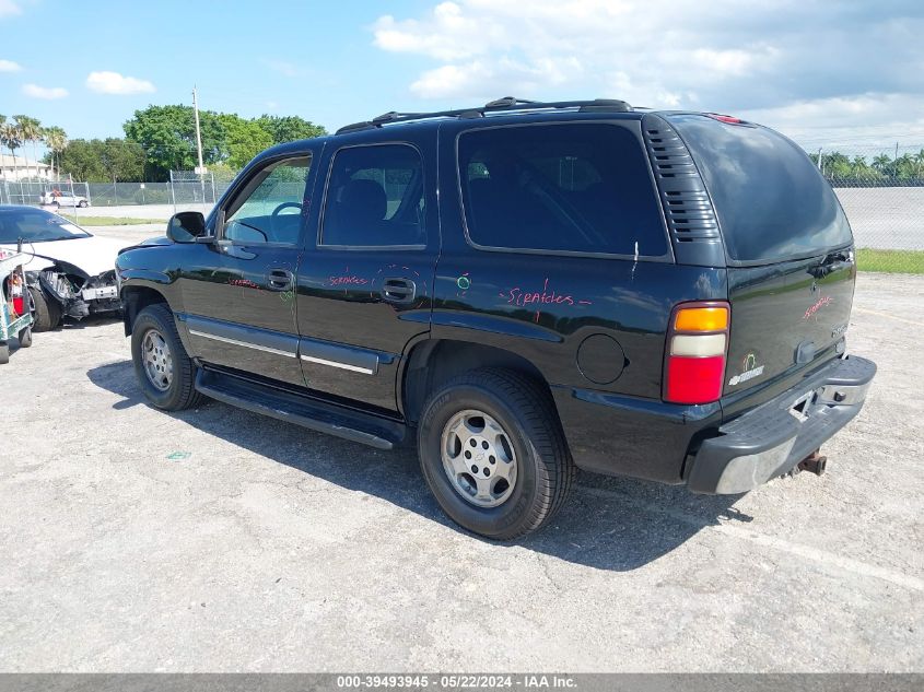 2004 Chevrolet Tahoe Ls VIN: 1GNEK13Z54R205953 Lot: 39493945