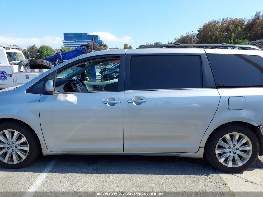 2012 Toyota Sienna Limited V6 7 Passenger VIN: 5TDYK3DC8CS253751 Lot: 39493951