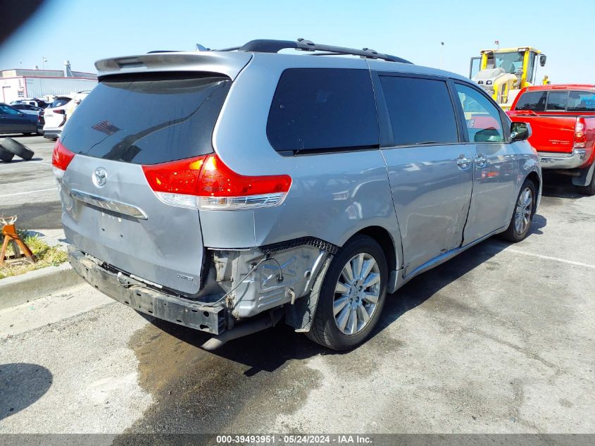 2012 Toyota Sienna Limited V6 7 Passenger VIN: 5TDYK3DC8CS253751 Lot: 39493951