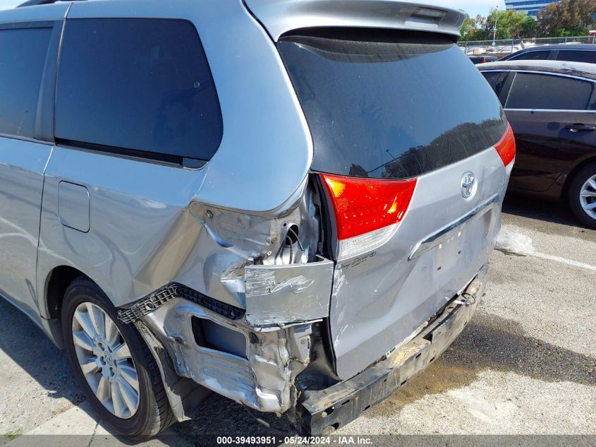 2012 Toyota Sienna Limited V6 7 Passenger VIN: 5TDYK3DC8CS253751 Lot: 39493951