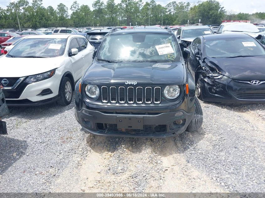 2018 Jeep Renegade Latitude Fwd VIN: ZACCJABB8JPJ62403 Lot: 39493986