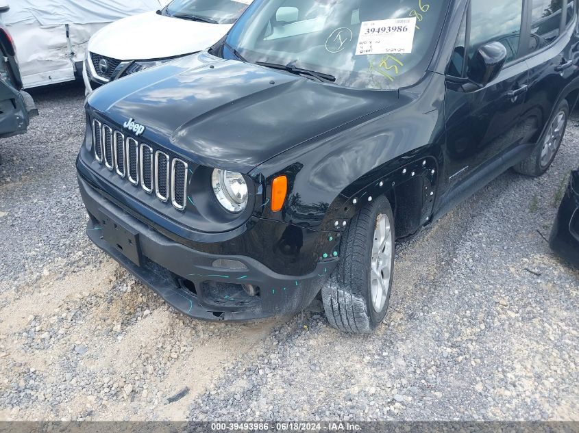 2018 Jeep Renegade Latitude Fwd VIN: ZACCJABB8JPJ62403 Lot: 39493986