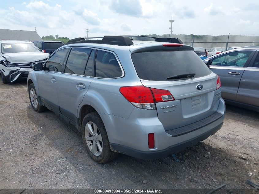 2013 Subaru Outback 2.5I Premium VIN: 4S4BRBGC1D3301287 Lot: 39493994