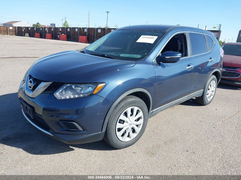 2015 Nissan Rogue S VIN: KNMAT2MV9FP523966 Lot: 39494006