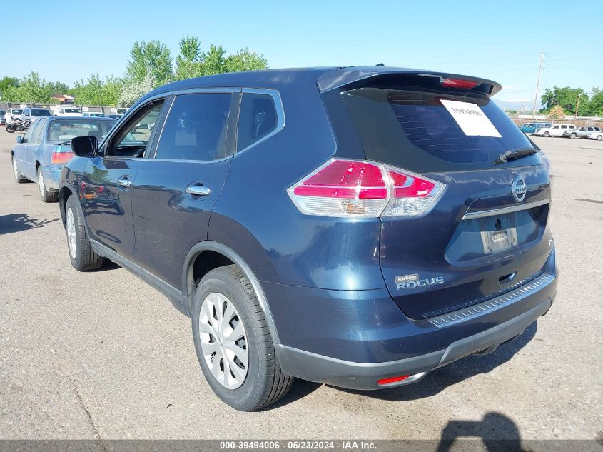 2015 Nissan Rogue S VIN: KNMAT2MV9FP523966 Lot: 39494006