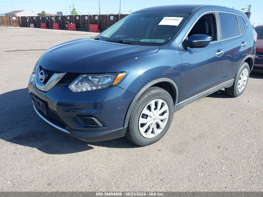 2015 Nissan Rogue S VIN: KNMAT2MV9FP523966 Lot: 39494006