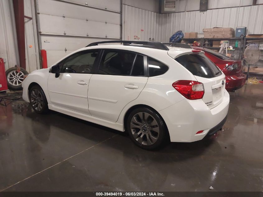 2015 Subaru Impreza 2.0I Sport Premium VIN: JF1GPAU63FH302817 Lot: 39494019