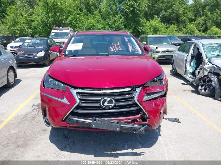 2016 Lexus Nx 200T VIN: JTJBARBZ8G2086286 Lot: 39494031