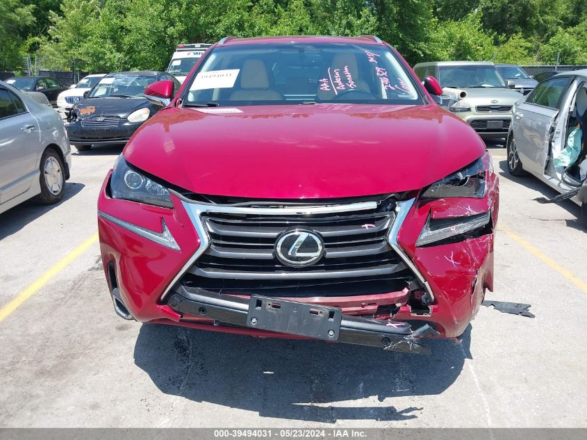 2016 Lexus Nx 200T VIN: JTJBARBZ8G2086286 Lot: 39494031