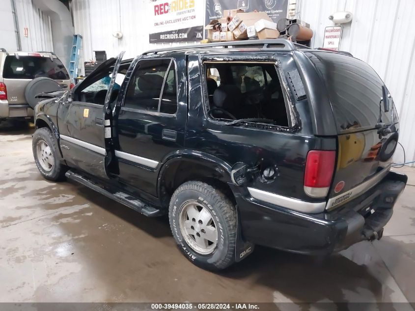 2001 GMC Jimmy Sle VIN: 1GKDT13W812189151 Lot: 39494035