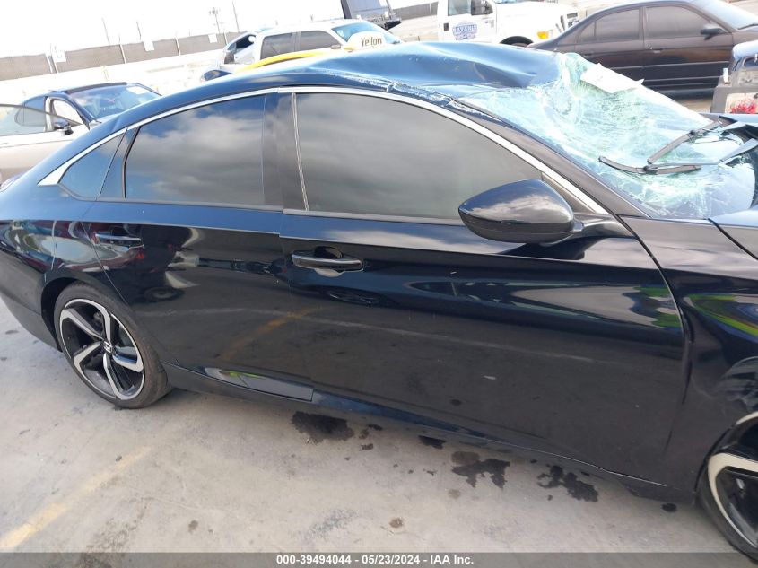 2021 Honda Accord Sport VIN: 1HGCV1F33MA049281 Lot: 39494044