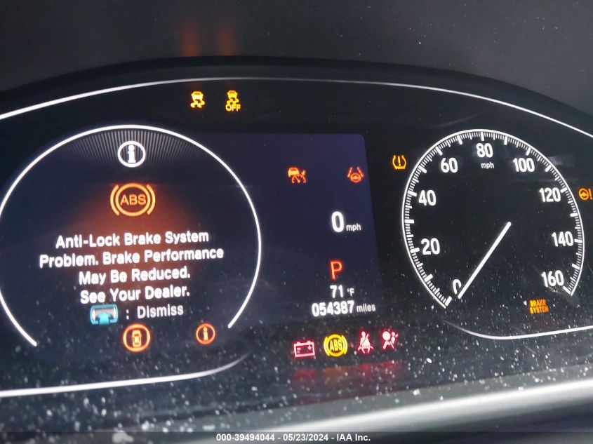 2021 Honda Accord Sport VIN: 1HGCV1F33MA049281 Lot: 39494044